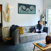 Load image into Gallery viewer, King Tide framed paua & shell mosaic