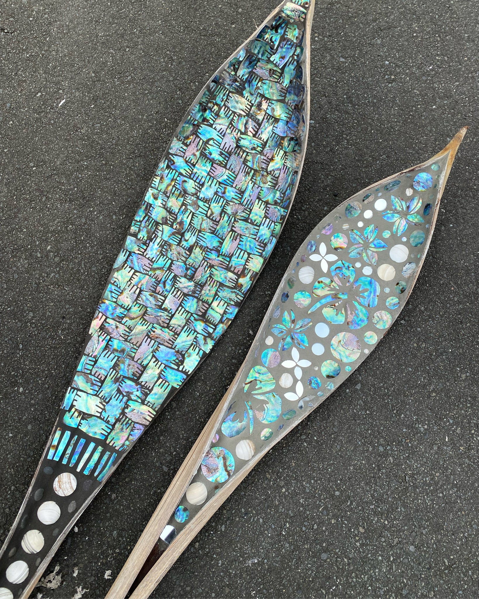 Basket Weave mosaic Palm seed pod – Shingle & Shell
