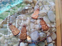 Load image into Gallery viewer, Brass Tiki Earrings
